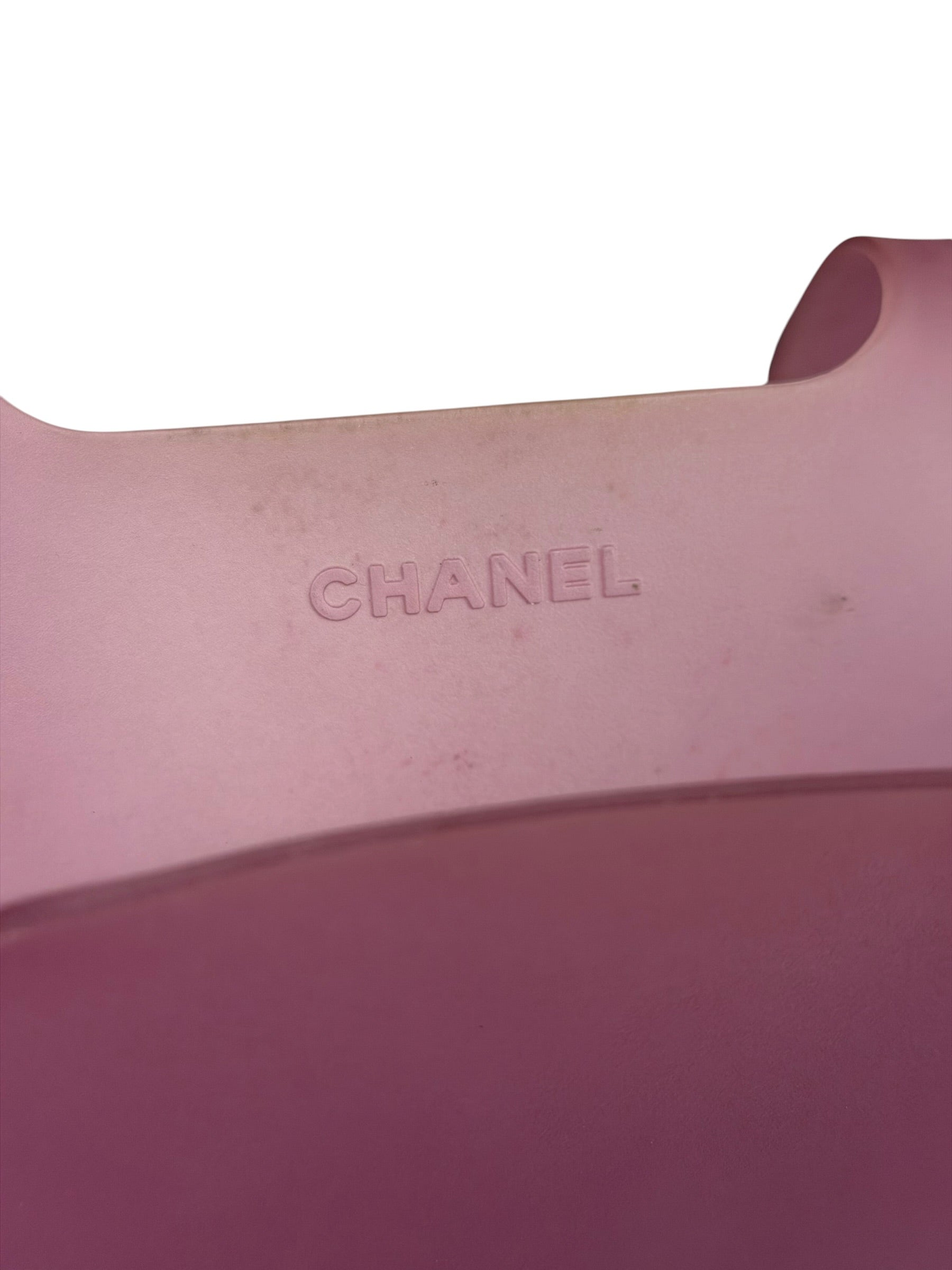 Chanel Purple Jelly Rubber Small Tote Bag Early 2000's