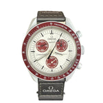Omega Speedmaster MoonSwatch Grey/Burgundy