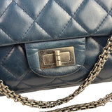 Chanel Blue Reissue 225 Double Flap Bag 1991