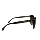 Chanel Brown 5309-B-A Crystal Baguette Bijou Cat-Eye Sunglasses