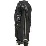 Burberry Vintage Black Canvas Crossbody Bag