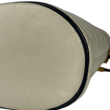 Gucci GG Ivory Leather Marmont Chain Bucket Bag