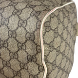 Gucci Beige/White Leather Trim GG Joy Boston Bag