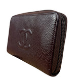 Chanel CC Caviar Leather Timeless Zip-Around Wallet-2014