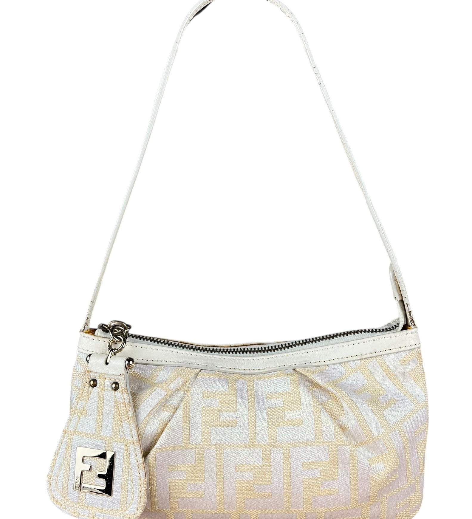 Fendi Sparkle Zucca Pochette Shoulder Bag