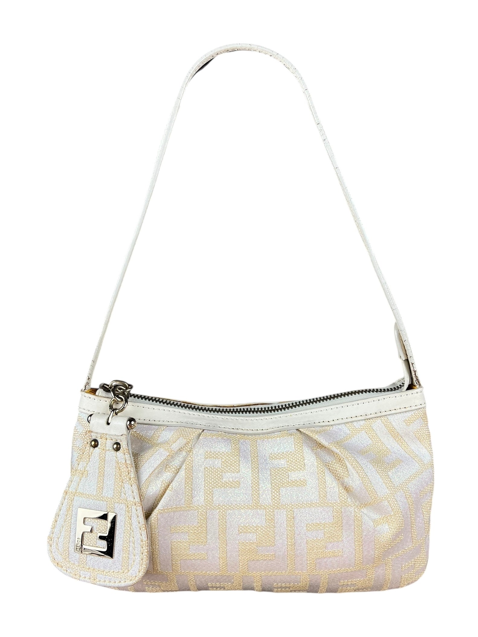 Fendi Sparkle Zucca Pochette Shoulder Bag