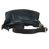 Gucci Black Leather Silhouette Hobo Bag