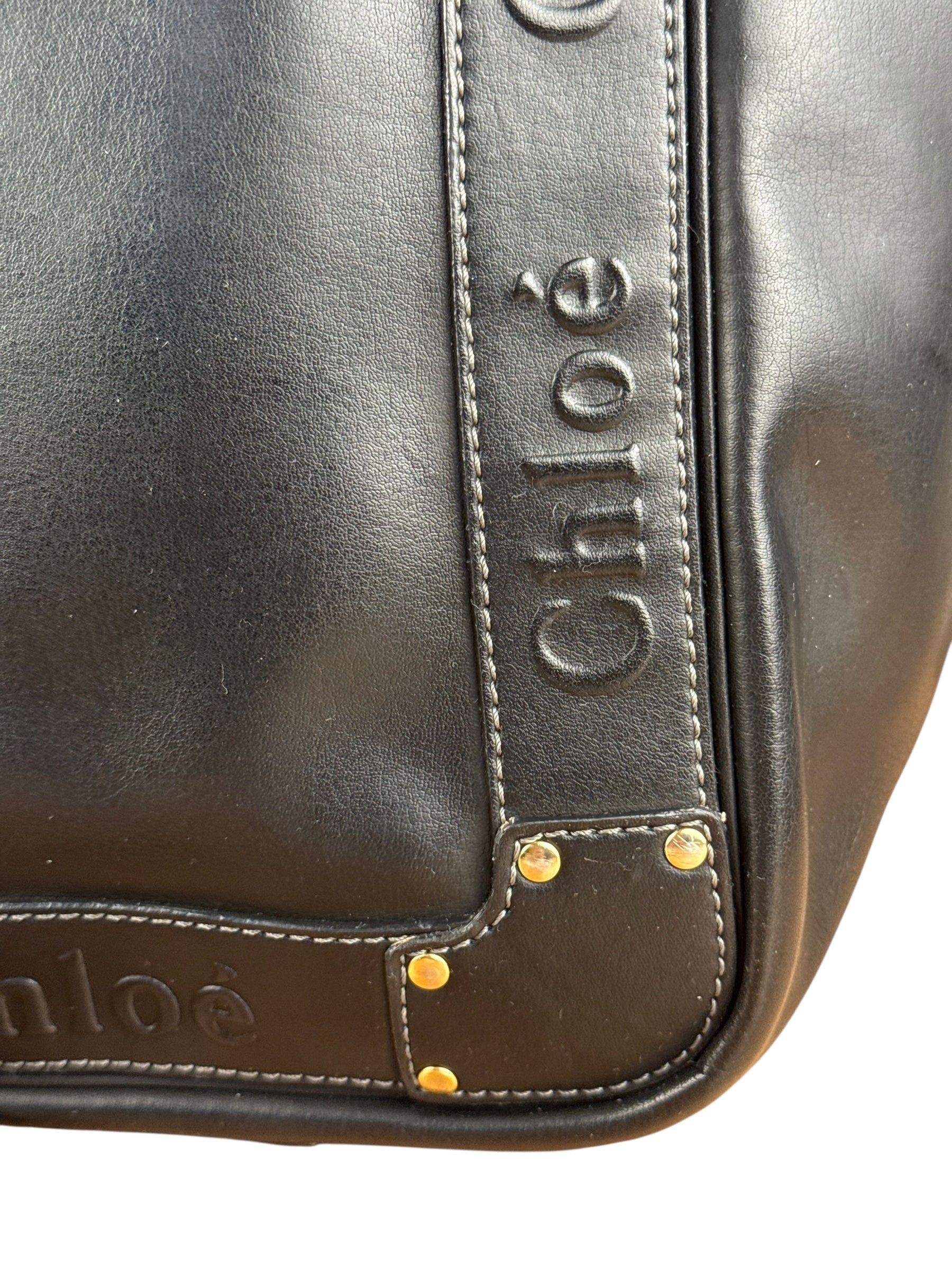 Chloé Black Leather Eden Tote