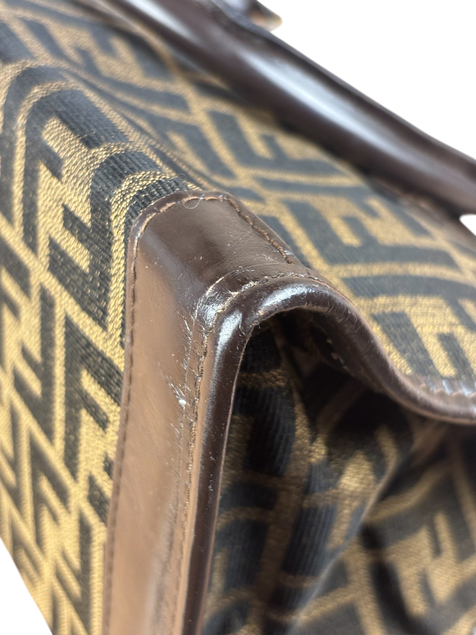 Fendi Vintage Zucca Coated FF Monogram Handbag