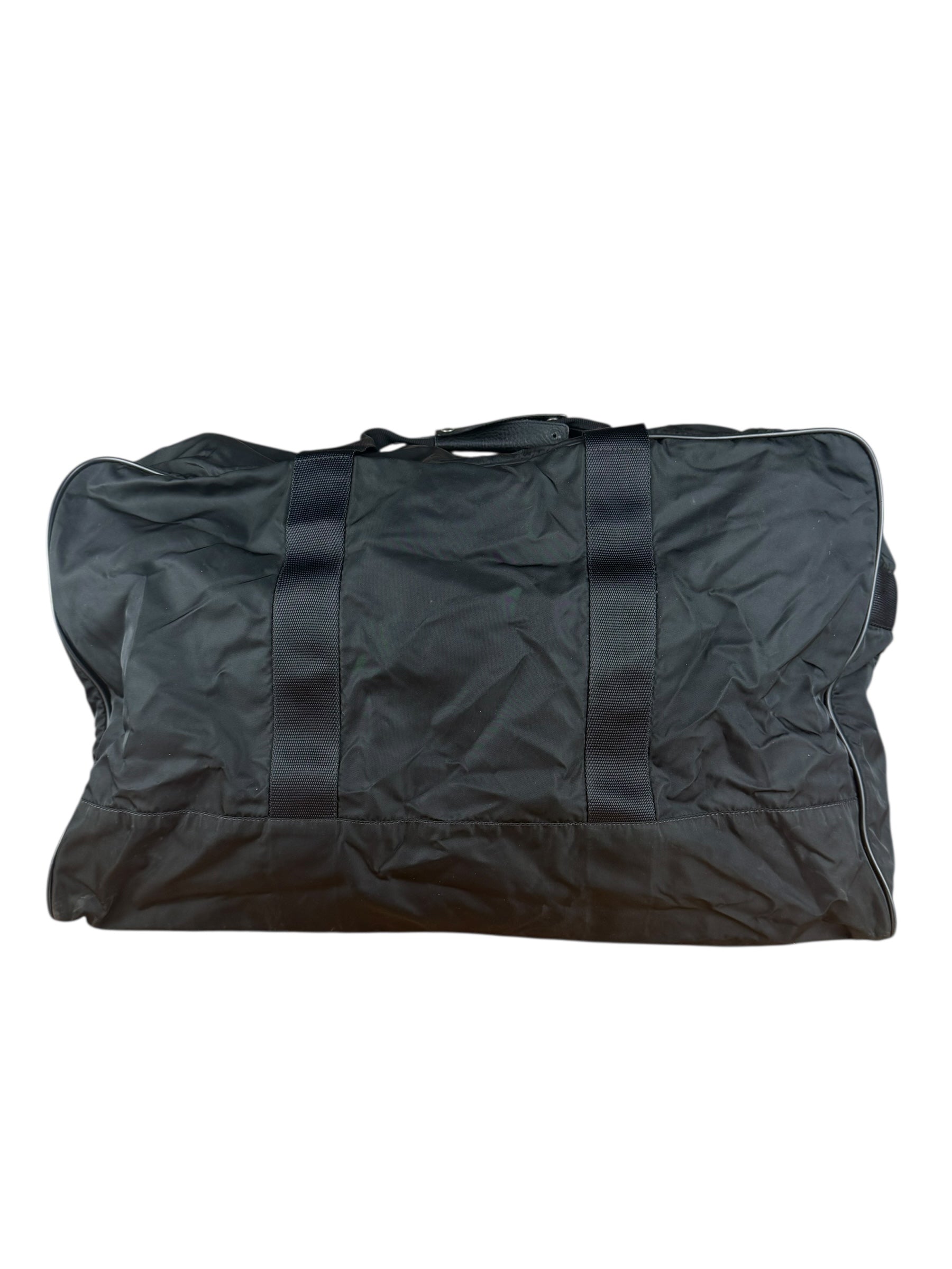 Prada Black Nylon Vintage Duffle Bag