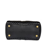 Miu Miu Black Leather Nappa Biker Tote Bag