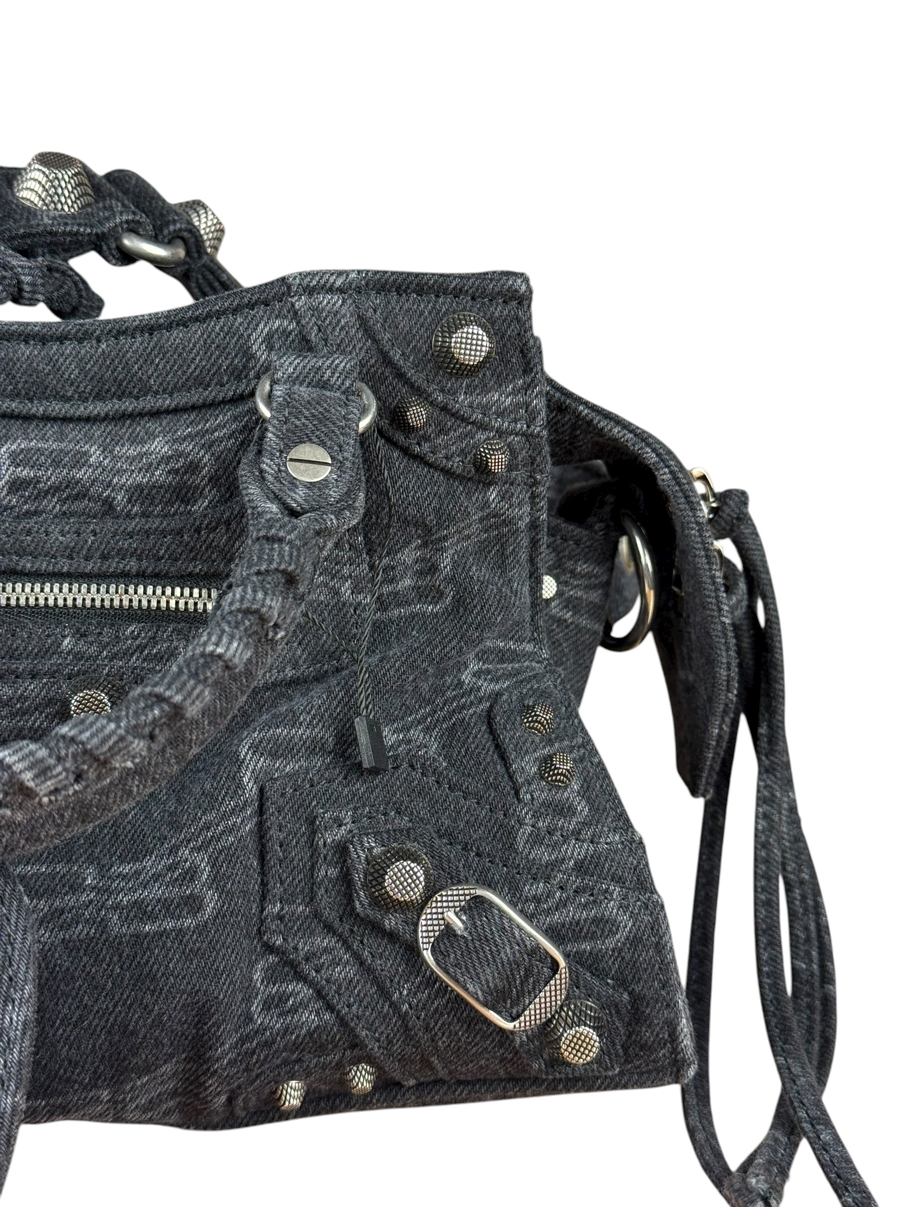 Balenciaga Neo Cagole City Bag Washed Denim