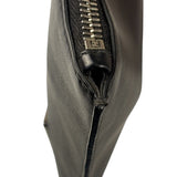 Fendi Black Leather Monsters Zip Clutch