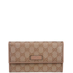 Gucci GG Pink Crystal Canvas Long Wallet