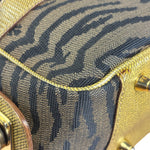 Fendi Vintage Tiger Print Mini Bowler Bag