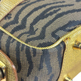 Fendi Vintage Tiger Print Mini Bowler Bag