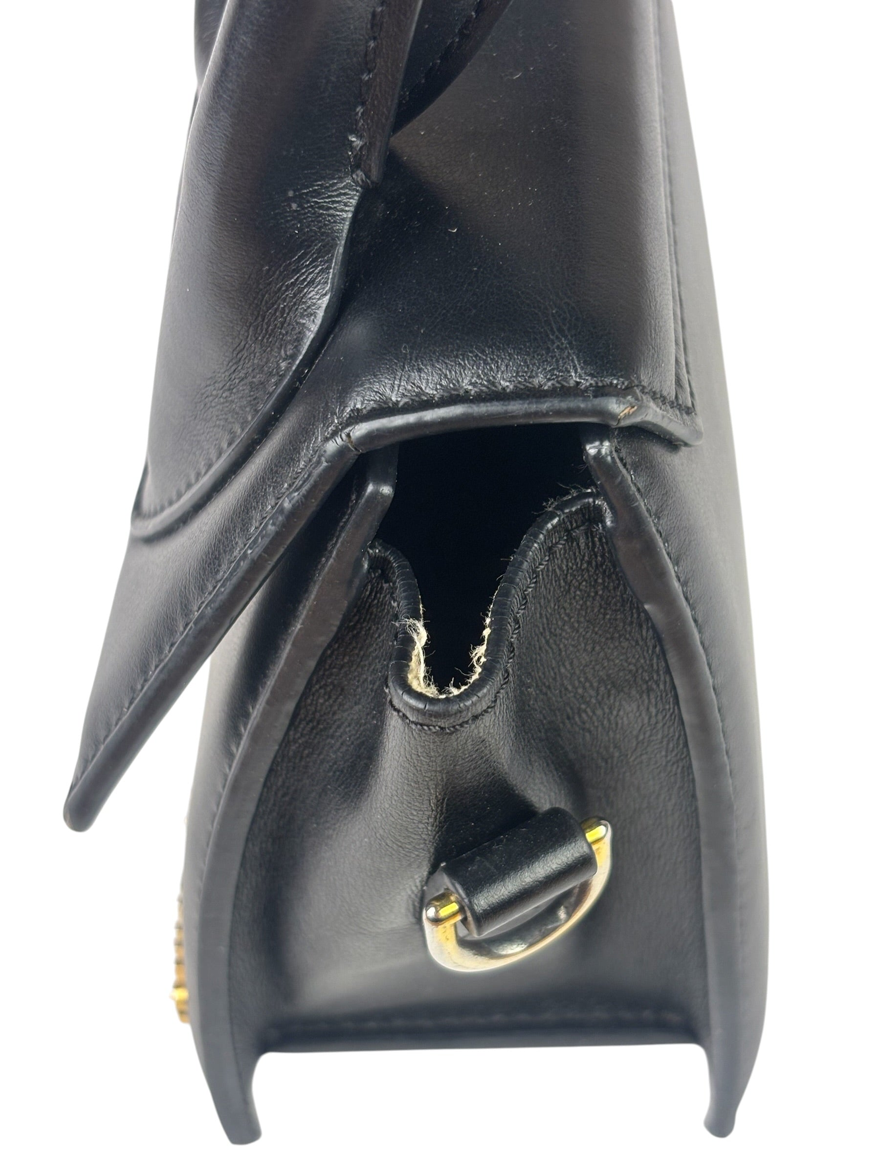 Jacquemus Black Leather The Knot Chiquito Two-Way Bag