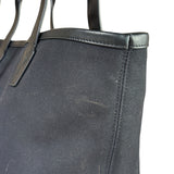 Prada Green Saffiano Leather Medium Double Tote Bag