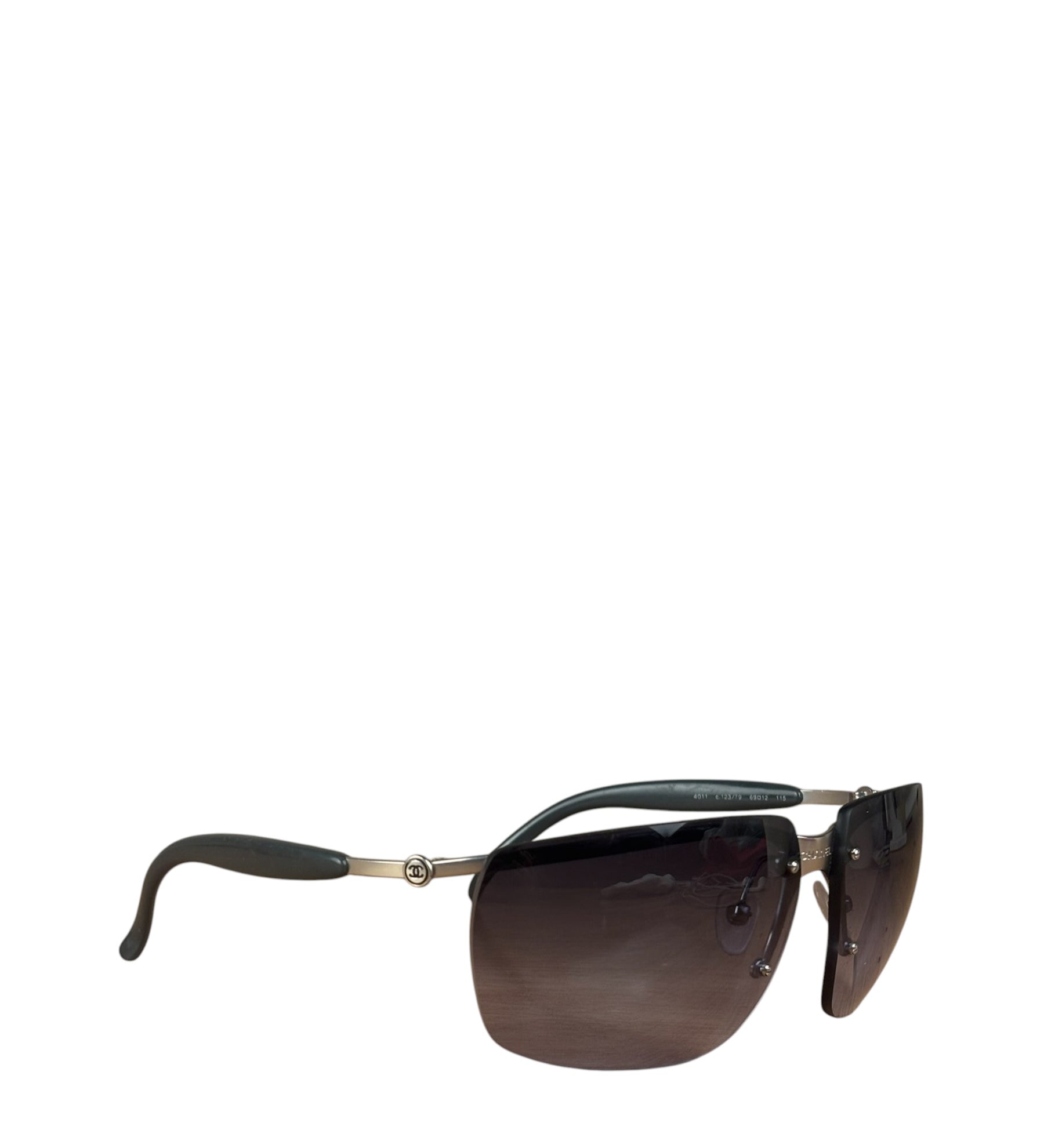Chanel Vintage Rimless Shield Sunglasses-4009