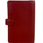Burberry Red Leather London 5-Ring System Binder Planner