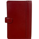 Burberry Red Leather London 5-Ring System Binder Planner