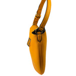 Fendi Orange Leather Small Croissant Hobo Bag