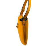 Fendi Orange Leather Small Croissant Hobo Bag