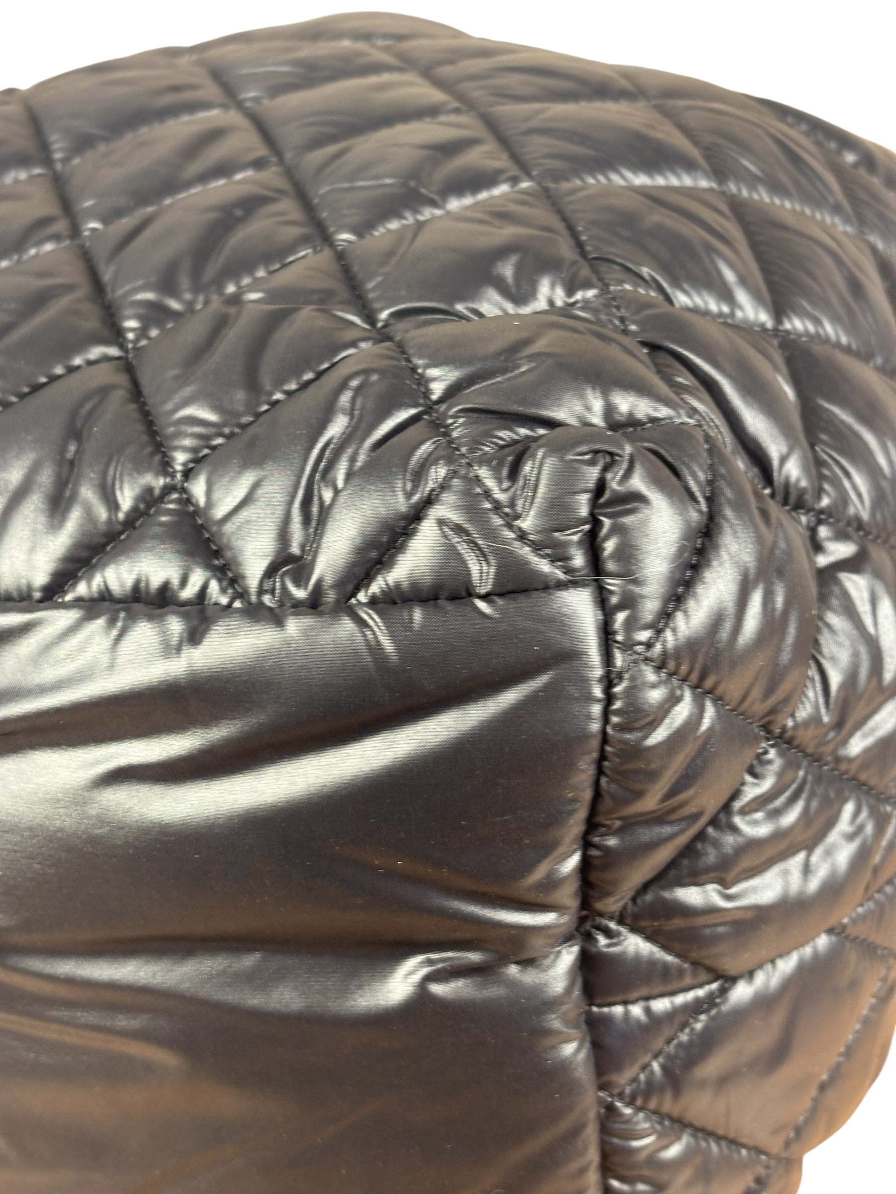 Chanel Black Quilted Nylon Coco Cocoon Puffer Tote Bag 2011