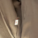 Palody Vintage Brown Fur Chevron Coat