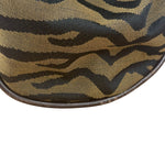 Fendi Vintage Tiger Print Canvas Bowler Bag