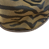 Fendi Vintage Tiger Print Canvas Bowler Bag