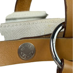 Hermes Beige/Brown Leather Trim Cabalicol Tote