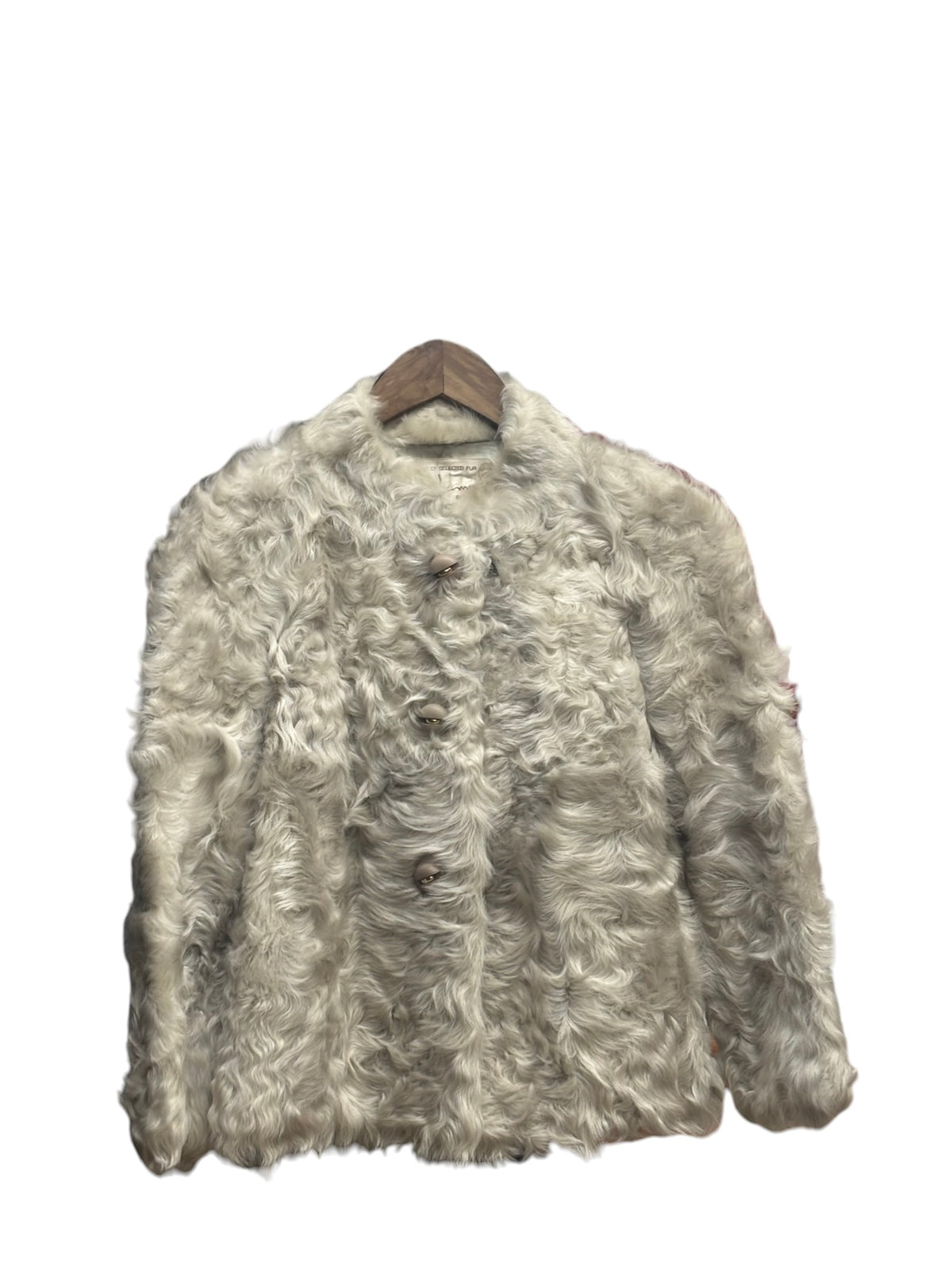 Vintage Nakamura Grey Kalgan Lamb Fur Coat