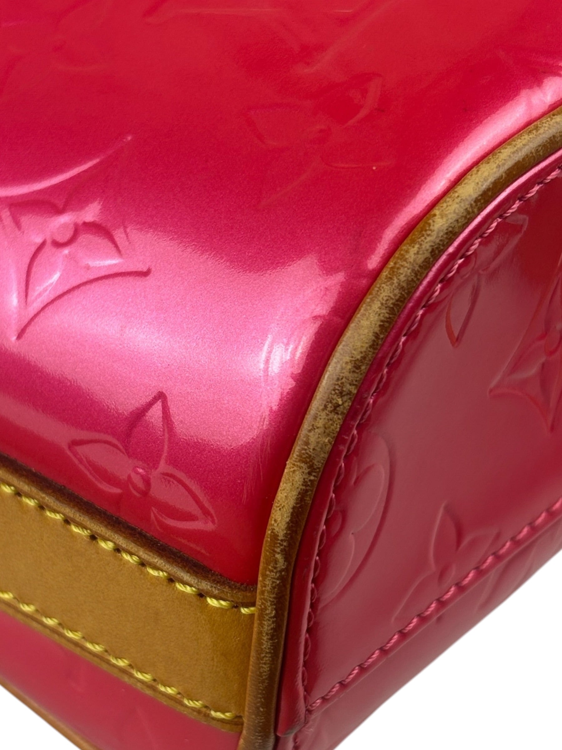 Louis Vuitton Vintage Fuchsia Pink Vernis Sullivan Verrical Crossbag