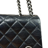 Chanel Black Leather Quilted Leather 31 Rue Cambon Flap Bag 2014