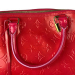 Louis Vuitton Apple Red Vernis Alma Handbag GM