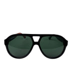 Gucci GG0159S Tricolor Block Acetate Aviator Sunglasses