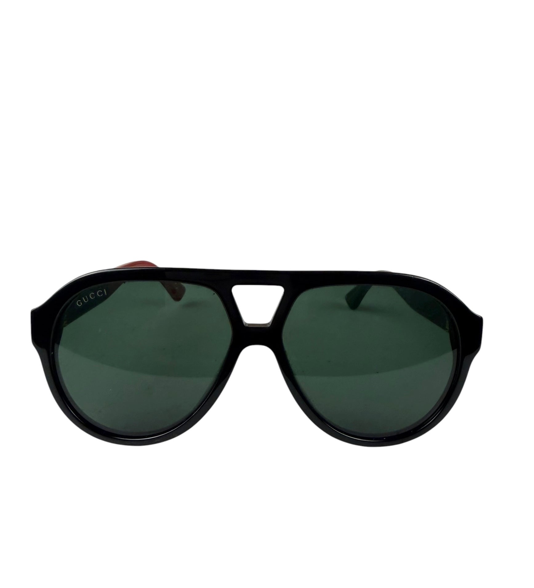 Gucci GG0159S Tricolor Block Acetate Aviator Sunglasses
