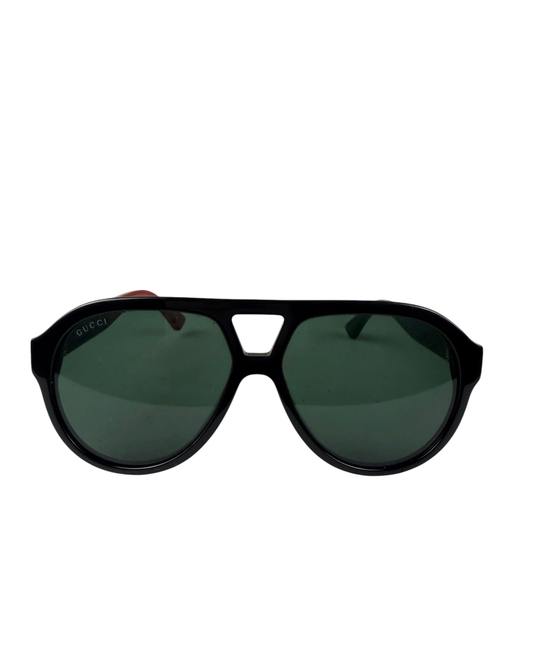 Gucci GG0159S Tricolor Block Acetate Aviator Sunglasses