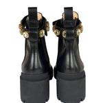 Gucci Black Kingsnake Leather Chelsea Ankle Boots