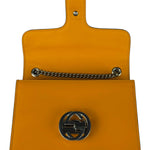 Gucci Orange GG Polished Leather Shoulder Bag