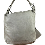 Balenciaga Grey Lambskin Day Moto Hobo Bag