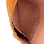 Chanel Orange Patent Leather Camellia Flap Pochette 2003