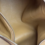 Prada Beige Leather Vitello Daino Buckle Shoulder Bag