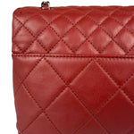 Chanel Red Qulited Leather Flap Shoulder Bag 2011