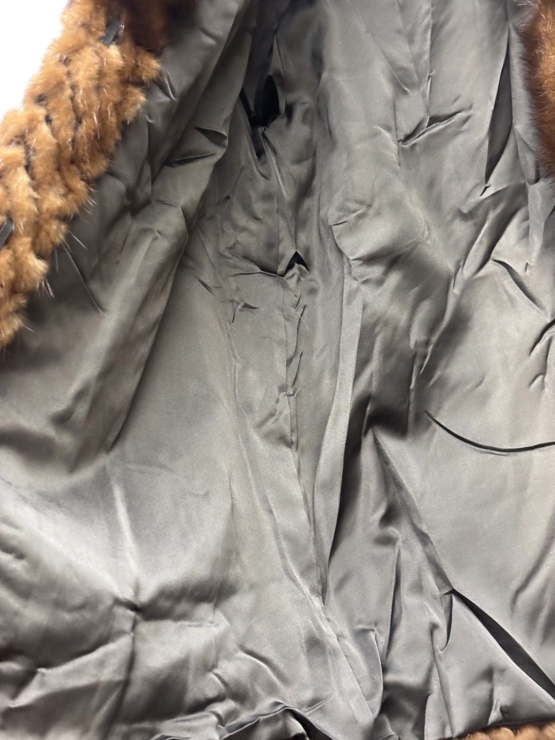 Vintage Brown Mink Fur Coat