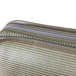 YSL Vintage Grey Leather Travel Pouch