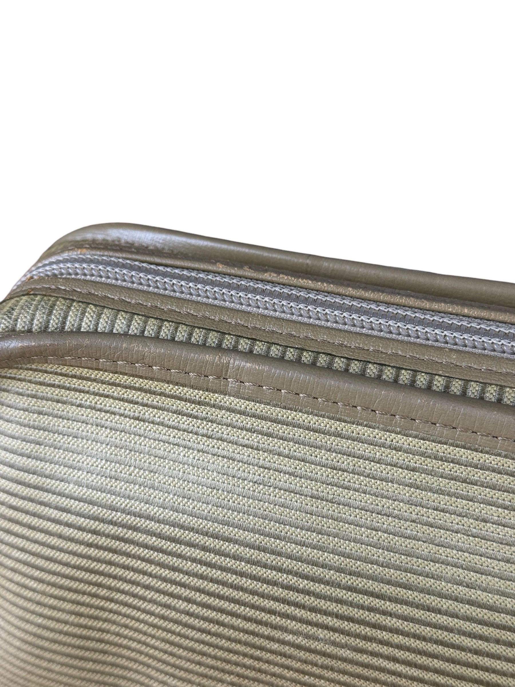 YSL Vintage Grey Leather Travel Pouch