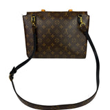 Louis Vuitton Black Leather/ Monogram Marignan 2Way Bag