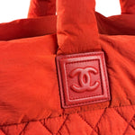 Chanel Red Nylon Coco Cocoon Tote Bag 2009